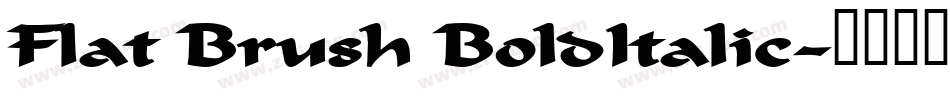 Flat Brush BoldItalic字体转换